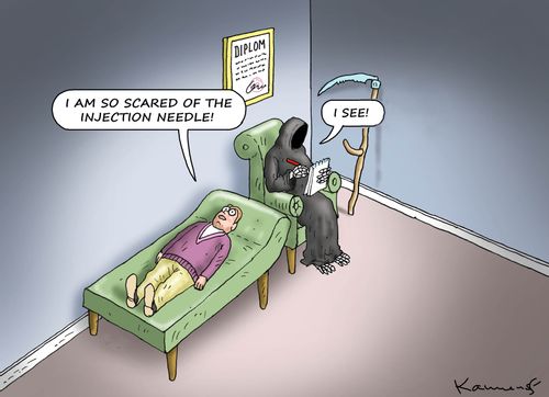 "I am so scared of the injection needle!"