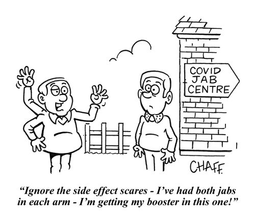 "Ignore the side effect scares - I've had both jabs in each arm - I'm getting my booster in this one!"