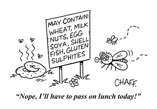 "Nope, I'll have to pass on lunch today!"