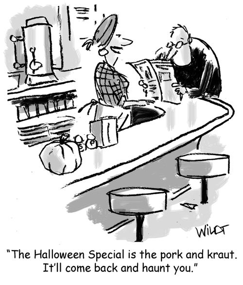 "The Halloween Special is the pork and kraut. It'll come back and haunt you."