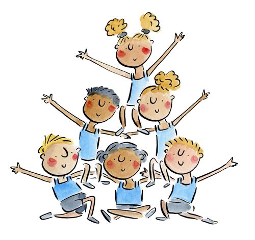 A Human Pyramid 
