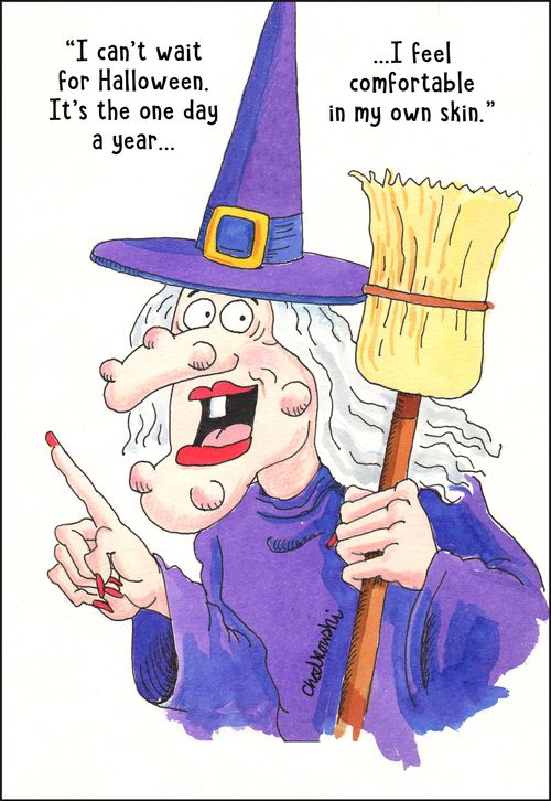 "I can't wait for Halloween. It's the one day a year. . . I feel comfortable in my own skin."