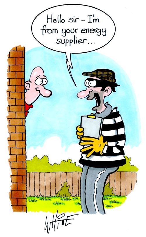 "Hello sir - I'm from your energy supplier. . ."