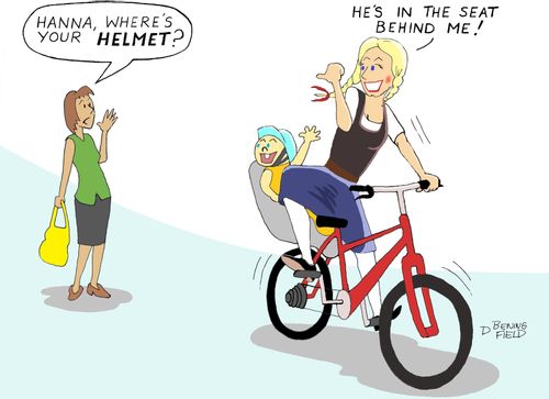 "Hannah, Where's Your Helmet?