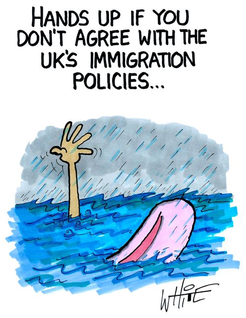 Hands up if you don't agree with the UK's immigration policies. . .