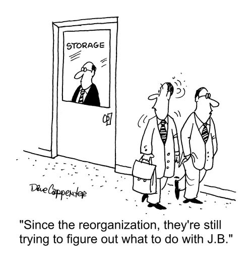 "Since the reorganization, they're still trying to figure out what to do with J.B."
