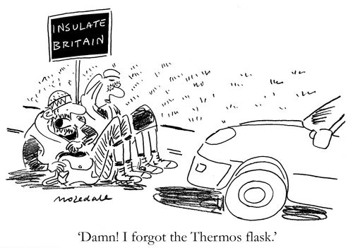 "Damn! I forgot the Thermos flask."