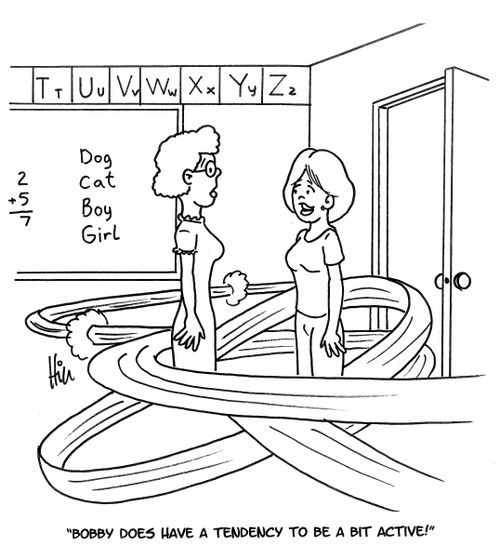 "Bobby does have a tendency to be a bit active!"
