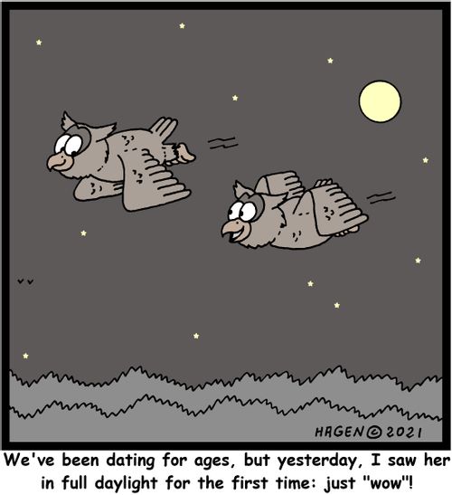 "We've been dating for ages, but yesterday, I saw her in full daylight for the first time; just 'Wow'!"