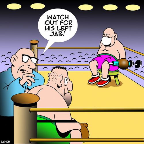 "Watch out for his left jab."