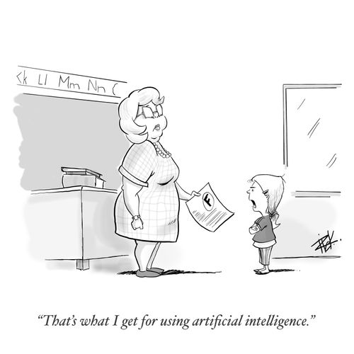 "That's what I get for using artificial intelligence."