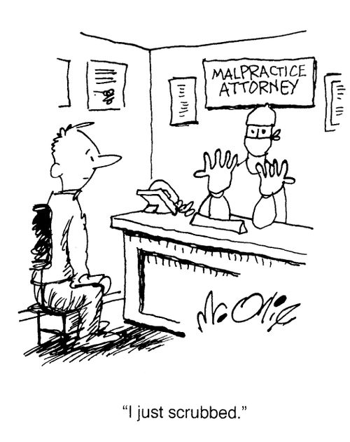 "I just scrubbed."