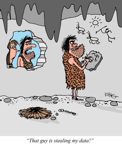 "That guys is stealing my data!"