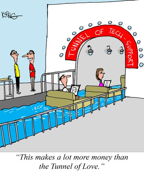 "This makes a lot more money than the Tunnel of Love."