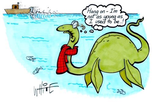 "Hang on - I'm not as young as I used to be. . .!"