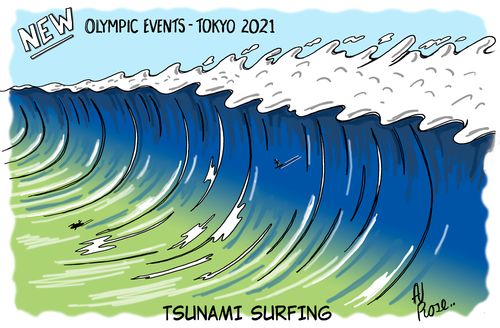 Tsunami Surfing