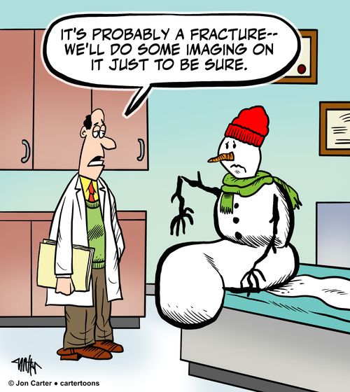 "It's probably a fracture - we'll do some imaging on it just to be sure."