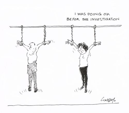 "I was doing ok before the investigation