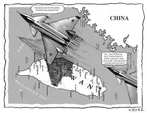 China sends fighter planes over Taiwan to intimidate