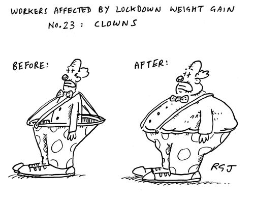 Workers Affected By Lockdown Weight Gain: Clowns