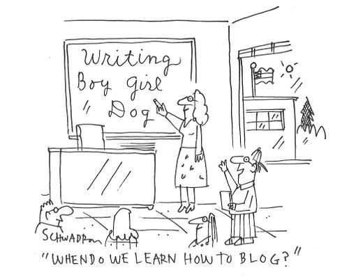 "When do we learn how to blog?"