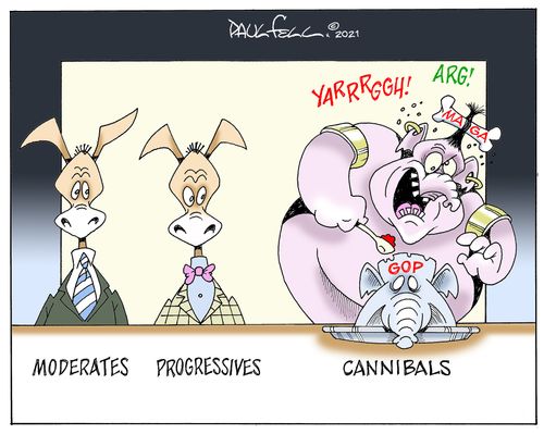 Moderates, Progressives, Cannibals