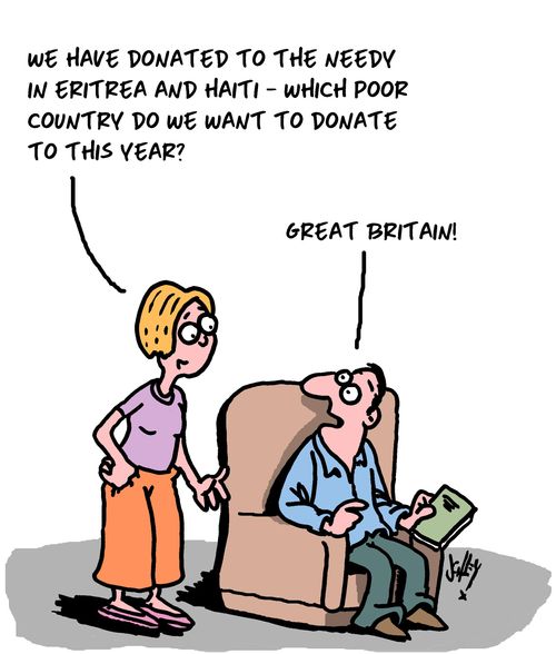 "We have donated to the needy in Eritrea and Haiti - which poor country do we want to donate to this year?"
