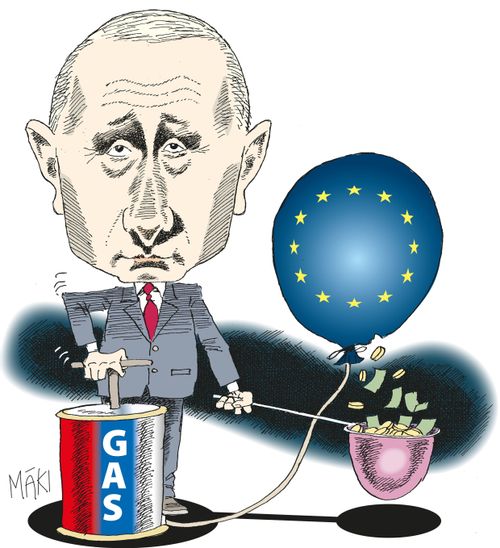 Putin pumping the EU full of gas