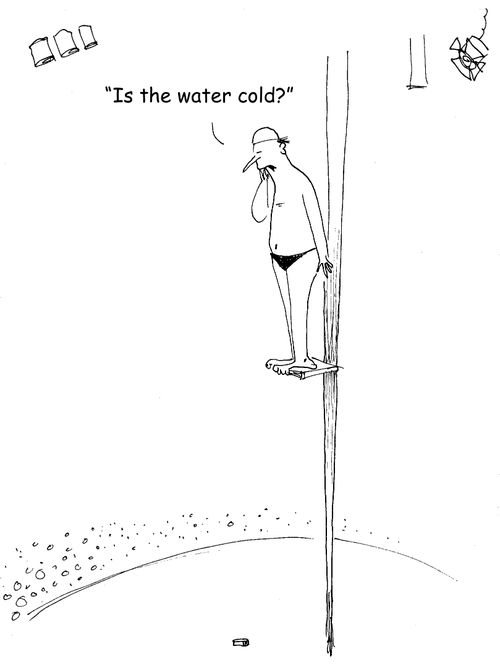 "Is the water cold?"