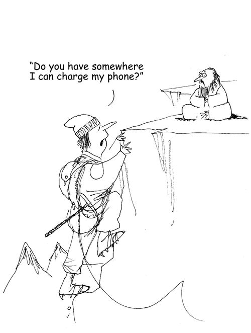 "Do you have somewhere I can charge my phone?"