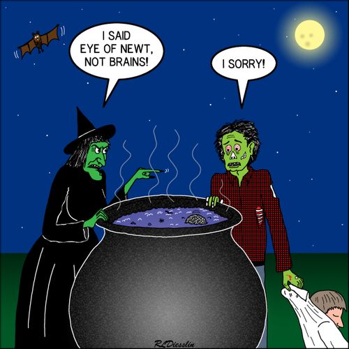 "I said eye of newt. Not brains!"