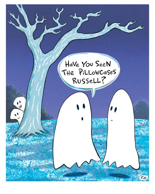 "Have you seen the pillowcases Russell?"