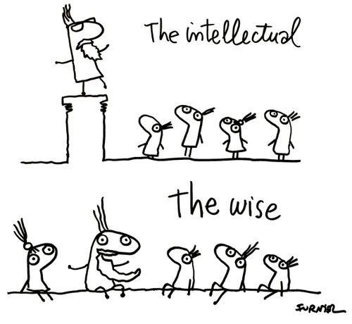 The intellectual and the wise