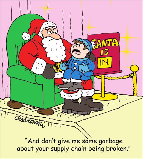 "And don't give me some garbage about your supply chain being broken."