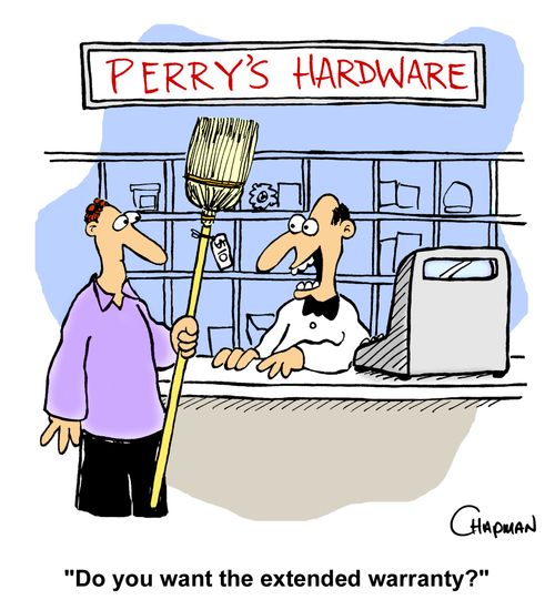 "Do you want the extended warranty?" 