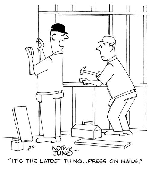 "It's the latest thing... press on nails."