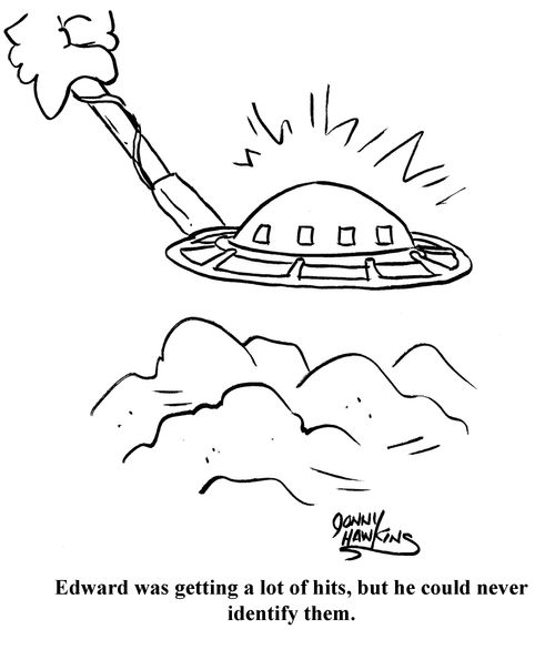 Edward was getting a lot of hits, but he could never identify them."