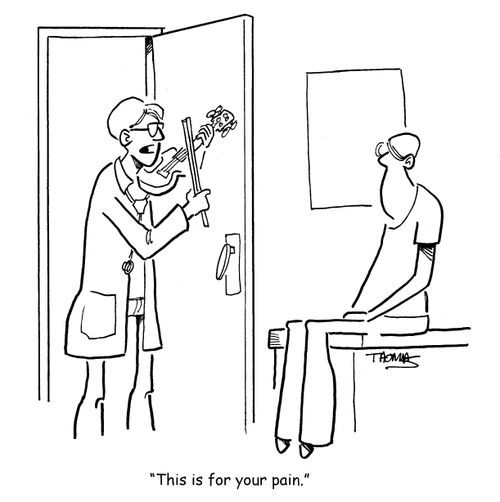 "This is for your pain."