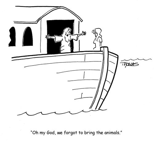 "Oh my God, we forgot to bring the animals."