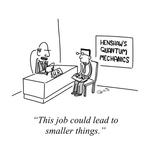 "This job could lead to smaller things."