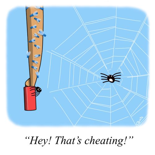 "Hey! That's cheating!"