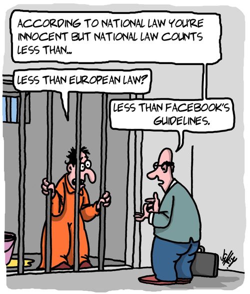 "According to national law you're innocent but national law counts less than. . ."