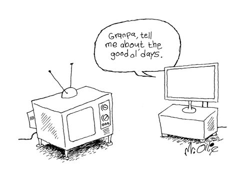 "Grandpa, tell me about the good ol' days."
