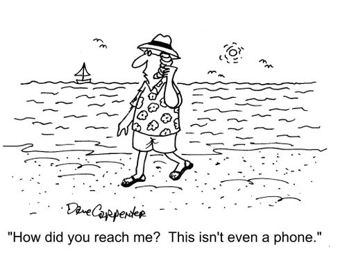 "How did you reach me? This isn't even a phone."
