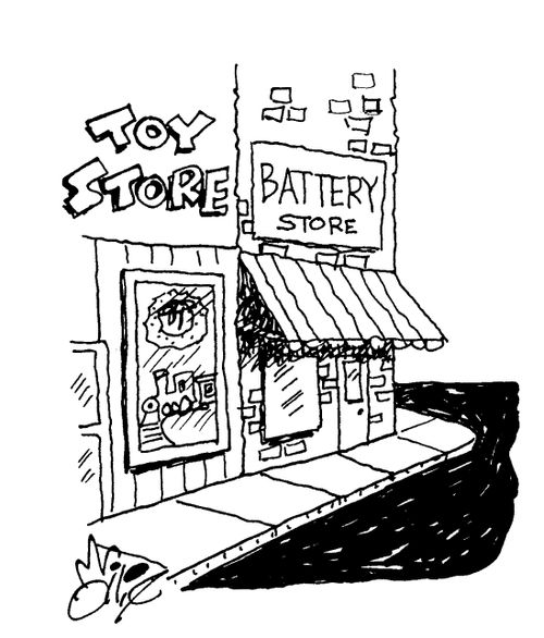 Toy Shop and Battery Store