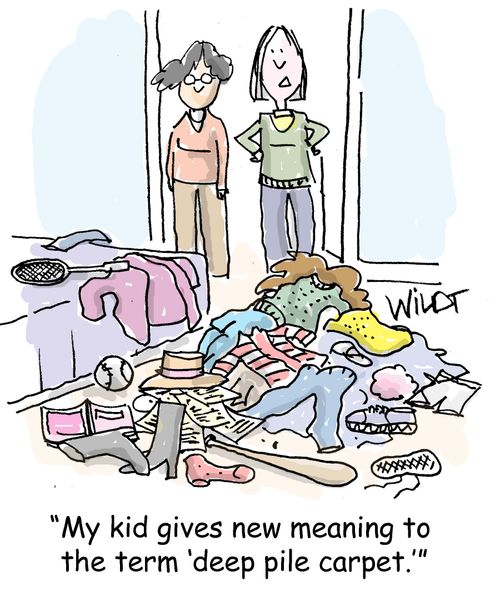 "My kid gives new meaning to the term 'deep pile carpet'."