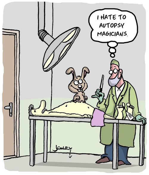 I hate to autopsy magicians.