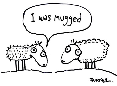 "I was mugged."