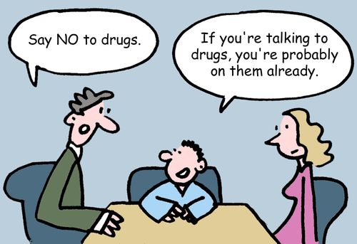 "Say NO to drugs."