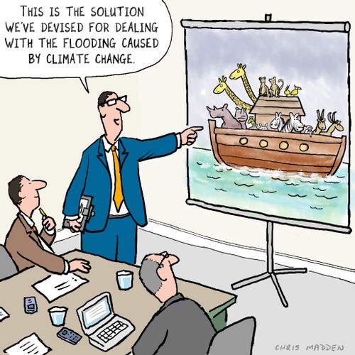 "This is the solution we've devised for dealing with the flooding caused by climate change."